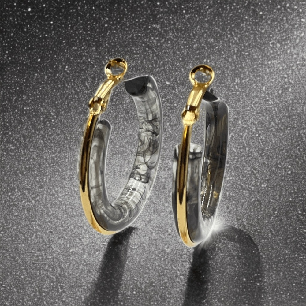 Modern Swirl Hoops - Picture 7 of 10